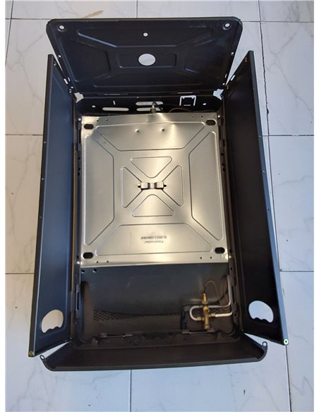 Cecotec Estufa de Gas de Llama Azul Plegable ReadyWarm 4200 BlueFlame Foldable. 4200 W, 2 Niveles de Potencia, Encendido Piezoel