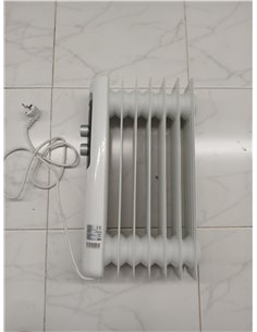 Cecotec Radiador Eléctrico de Aceite Bajo Consumo de 5 Módulos ReadyWarm 550 Space White. 1000W, 3 Niveles de Potencia, Sistema  2