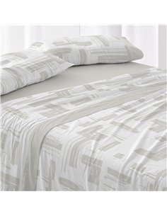 Burrito Blanco | Juego de sábanas | Cama de 90cm. (+Medidas Disponibles) | Diseño 142 | Color Salvia (90x190/200cm.)