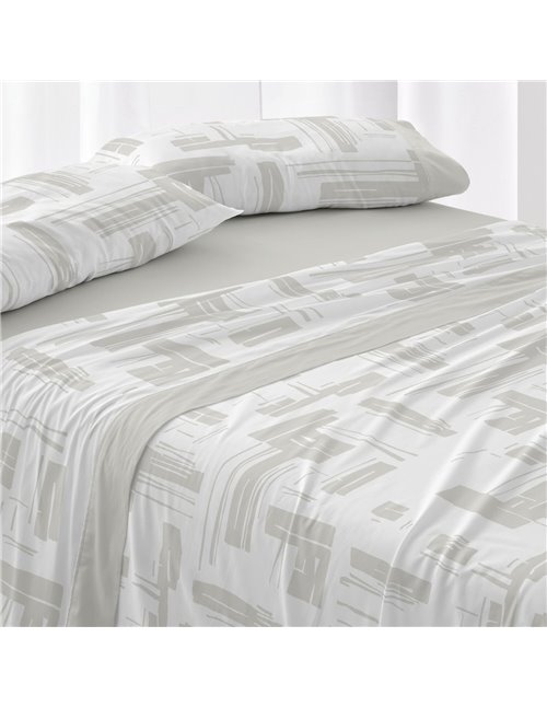Burrito Blanco | Juego de sábanas | Cama de 90cm. (+Medidas Disponibles) | Diseño 142 | Color Salvia (90x190/200cm.)