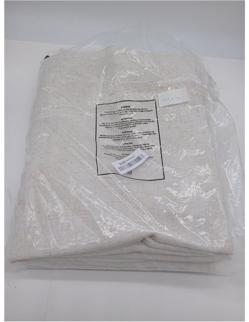Juego de cortinas beige 260 x 140 