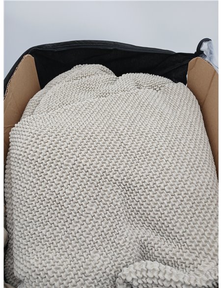 Funda Super Elástica Chaise Longue Brazo Largo Izquierdo (Visto de Frente) | Modelo NOVELE | Gris Claro | Protector de Calidad d