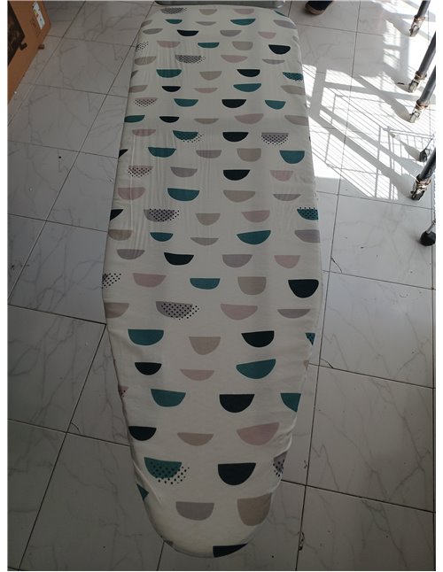 Rayen | Tabla de Planchar - Gama Basic | Altura Regulable | Malla Metálica | Reposa-Planchas | Estructura Gris y Funda Estampado