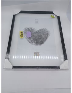 Deknudt Frames Marco de Fotos con Profundidad Madera, Madera, Negro, 40 x 50 cm 2