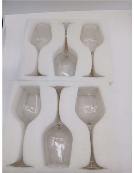 Amazon Basics Copas de Vino Blanco con Tallo, Juego de 6 Piezas, 341ml, Aptas para Lavavajillas