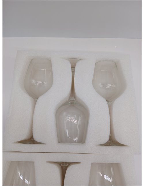 Amazon Basics Copas de Vino Blanco con Tallo, Juego de 6 Piezas, 341ml, Aptas para Lavavajillas