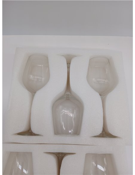 Amazon Basics Copas de Vino Blanco con Tallo, Juego de 6 Piezas, 341ml, Aptas para Lavavajillas