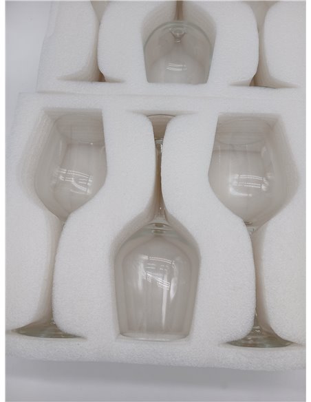 Amazon Basics Copas de Vino Blanco con Tallo, Juego de 6 Piezas, 341ml, Aptas para Lavavajillas