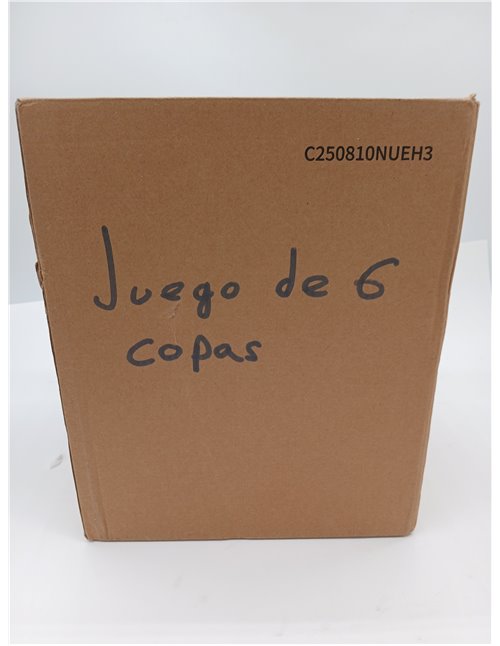 Amazon Basics Copas de Vino Blanco con Tallo, Juego de 6 Piezas, 341ml, Aptas para Lavavajillas