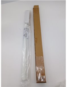 Deco Company Estor Enrollable Opaco Con Pinzas Uni - Instalación Sin Taladrar, Translúcido, Para Ventanas - Blanco, 45 x 150 cm  2