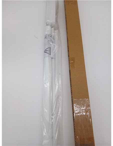 Deco Company Estor Enrollable Opaco Con Pinzas Uni - Instalación Sin Taladrar, Translúcido, Para Ventanas - Blanco, 45 x 150 cm 