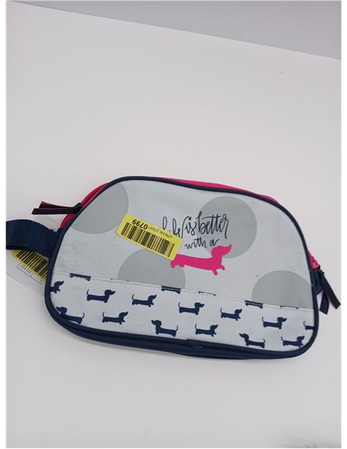 Roll Road Teckel Estuche Escolar, Estuche infafntil, Fabricado en Poliéster, Triple Compartimento para Mejorar la organización, 