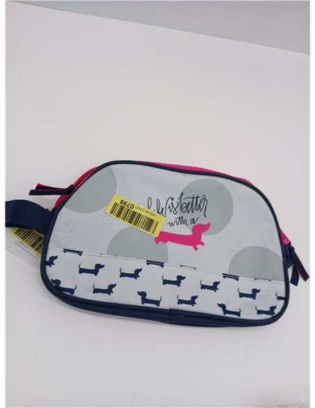 Roll Road Teckel Estuche Escolar, Estuche infafntil, Fabricado en Poliéster, Triple Compartimento para Mejorar la organización, 