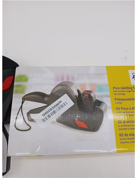 Avery España PL1/8 Etiquetadora manual para precios de 1 línea y 8 caracteres - números y símbolos, diseño ergonómico y estructu