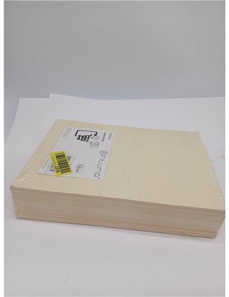 Pack 250 Cartulinas Color Crema Tamaño A4 180g