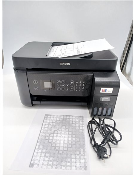 Epson EcoTank ET-4800 Ink Tank Printer | For Home & Small Office | Wi-Fi & Ethernet| A4 | Print, Copy, Scan, Fax | 1.5" LCD Scre