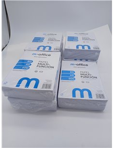 Paquete Folios A5 80gr, 10 Paquetes de 500 hojas, Papel Multifunción para Impresora Inkjet y Láser, Hojas A5 148 x 210 mm Ideale