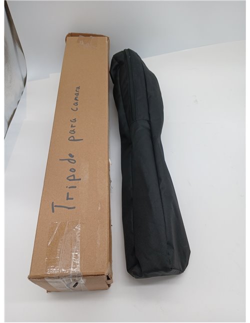 Amazon Basics Trípode para Cámara de 152cm/60in, Ligero, con Bolsa, Altura Ajustable, para Cámaras Réflex Digitales, Negro