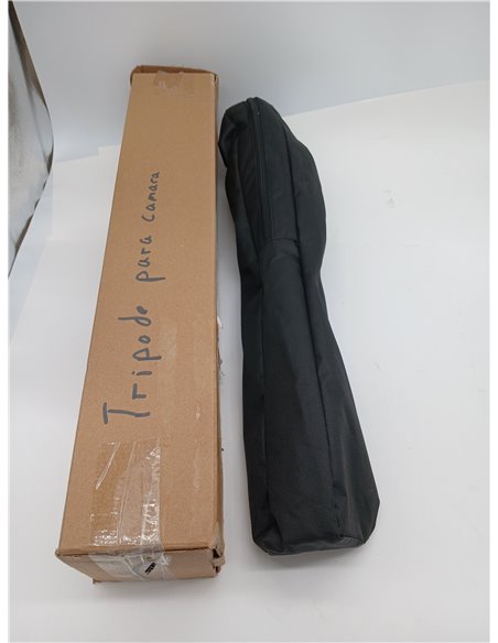 Amazon Basics Trípode para Cámara de 152cm/60in, Ligero, con Bolsa, Altura Ajustable, para Cámaras Réflex Digitales, Negro