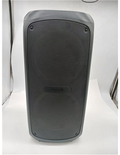 NGS Wild Temper - Altavoz Portátil Bluetooth 5.3, 200W TWS Luces LED RGB, USB/AUX IN, Doble Entrada Micrófono, Recargable de 7.4