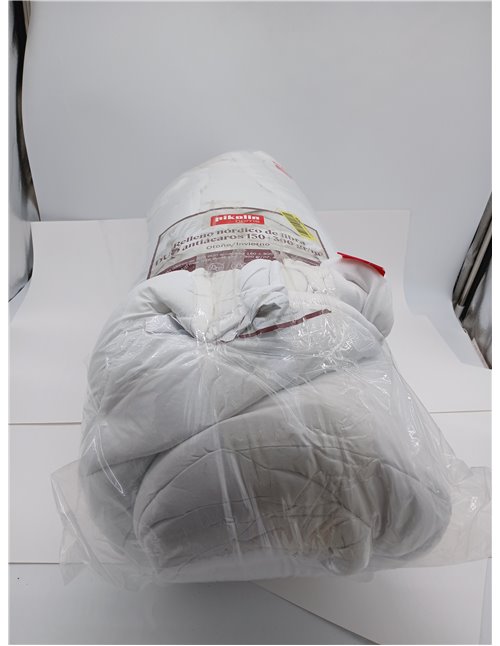 PIKOLIN Home – Duvet 135 x 200 cm – Duo 4 Seasons 150 + 300 g Soft and Breathable Fibre – Filling for All Year Round, Easy Wash,