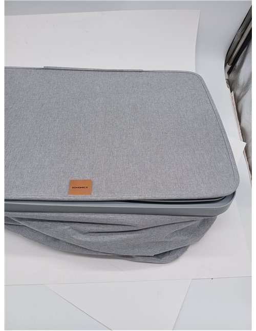 SONGMICS LCB813G01 Dirty Laundry Basket, Garbage Bag 170 L, 2 Compartments, Easy Assembly, with Lid Handles, Removable Inner Bag