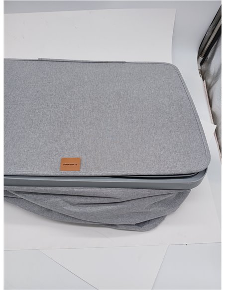 SONGMICS LCB813G01 Dirty Laundry Basket, Garbage Bag 170 L, 2 Compartments, Easy Assembly, with Lid Handles, Removable Inner Bag