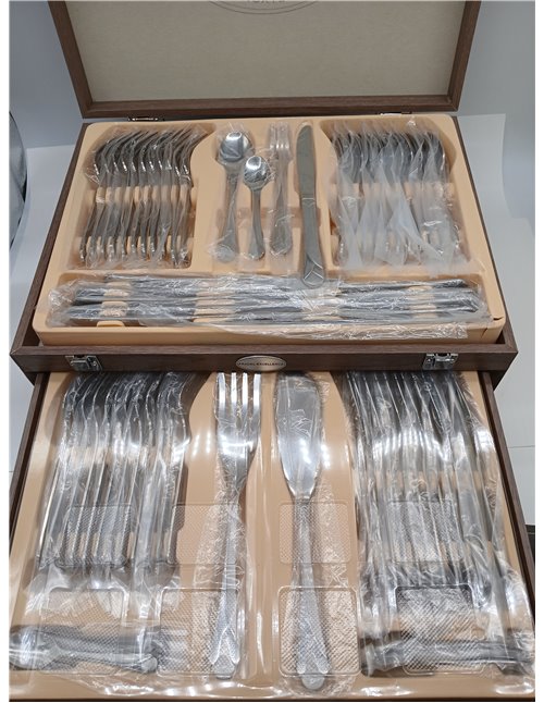 Pradel Excellence D635C-113 - Cubertería combinada, Acero inoxidable, Color Plata