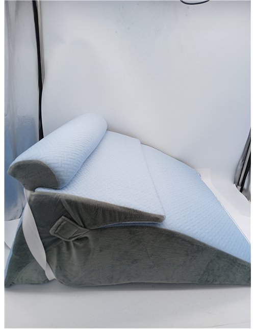 Babenest Orthopedic Wedge Pillow for Bed, Set of 3 Triangle Pillows with Headrest for Leg Lift, After Surgery, Acid Reflux, Back