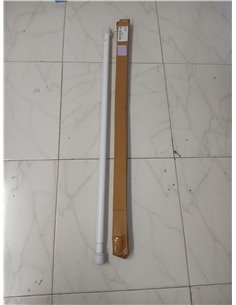 GARDINIA Barra de metal para cortinas, Extensible, Montaje sin tornillos ni taladros, Diámetro23/26 mm, Longitud 90-140 cm cm, B 2