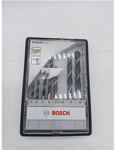 Bosch 2 607 010 533 - Set de 8 brocas helicoidales para madera Robust Line