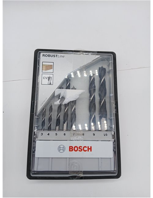 Bosch 2 607 010 533 - Set de 8 brocas helicoidales para madera Robust Line