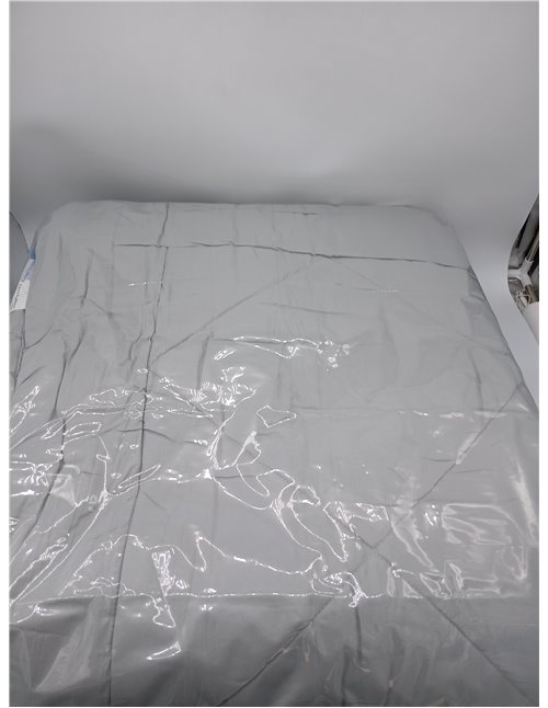WAVVE Edredón Acolchado 240x260 cm, Edredon Cama 180/200, Relleno Nórdico 300 gr/m² en 100% Microfibra (260x240 cm, Gris Claro)