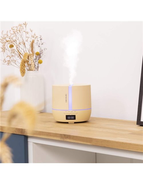 Cecotec Difusor de aromas PureAroma 550 Connected SunLight. Capacidad 500ml, Pantalla LED, Altavoz, Control por bluetooth, App, 