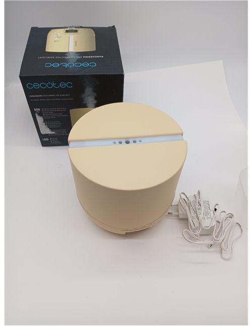 Cecotec Difusor de aromas PureAroma 550 Connected SunLight. Capacidad 500ml, Pantalla LED, Altavoz, Control por bluetooth, App, 