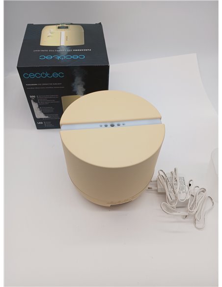 Cecotec Difusor de aromas PureAroma 550 Connected SunLight. Capacidad 500ml, Pantalla LED, Altavoz, Control por bluetooth, App, 