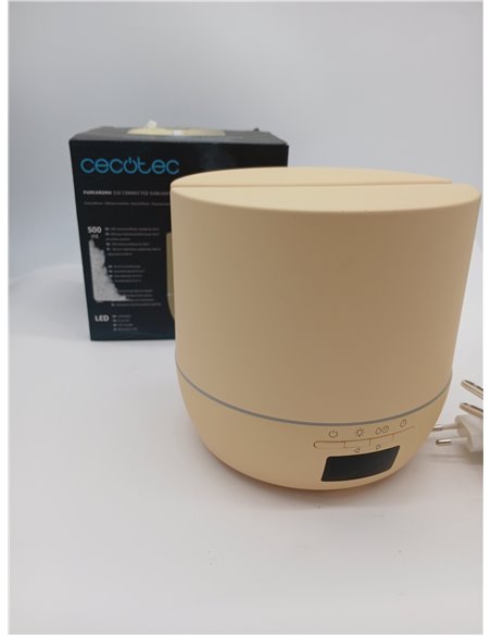 Cecotec Difusor de aromas PureAroma 550 Connected SunLight. Capacidad 500ml, Pantalla LED, Altavoz, Control por bluetooth, App, 