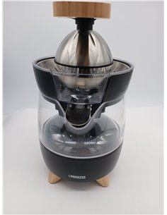 Princess 201862 Exprimidor eléctrico Pure, acabados en bambú, con palanca de prensado y jarra de litro extraíble, lujoso diseño  2