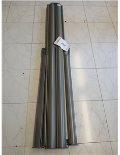 SONGMICS 2 x 6 m, Alto x Largo, Toldo Lateral para Balcón, Patio, Terraza y Jardín, Montaje en el Suelo, Protección de Privacida 2