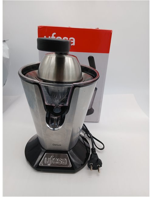 Ufesa EX4950 Exprimidor Eléctrico de Brazo, 600W, Vertido Continuo, Sistema Antigoteo, Doble Cono, Filtro de Acero Inoxidable, B