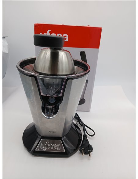 Ufesa EX4950 Exprimidor Eléctrico de Brazo, 600W, Vertido Continuo, Sistema Antigoteo, Doble Cono, Filtro de Acero Inoxidable, B