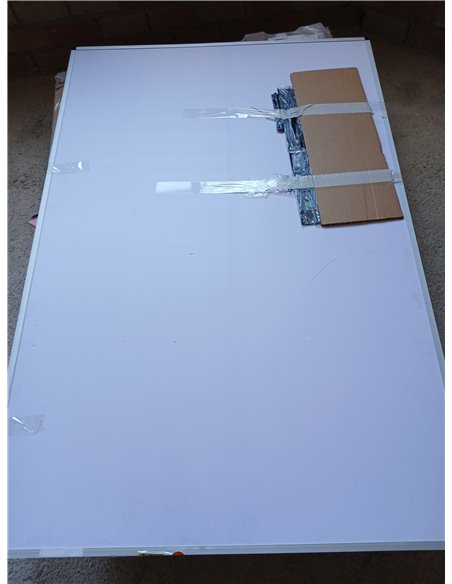 VIZ-PRO Pizarra blanca grande 180 x 120 cm, magnética con marco de aluminio, ideal para oficina, escuela y hogar