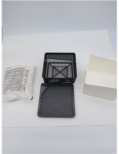 WENKO Deshumidificador Mod Cube, 1000 g, para habitaciones de hasta 80 m³, previene moho y malos olores, sin electricidad, silen 2