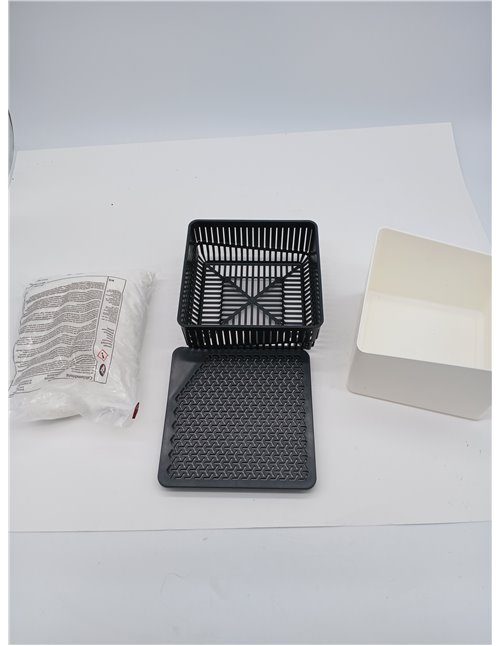 WENKO Deshumidificador Mod Cube, 1000 g, para habitaciones de hasta 80 m³, previene moho y malos olores, sin electricidad, silen