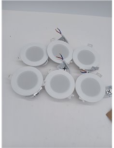 B.K.Licht - Juego de 6 focos empotrables LED 230V luz plana, blanco neutro, 3W 330lm c/u, LED Spot, focos de techo, 68mm, 90x28m 2
