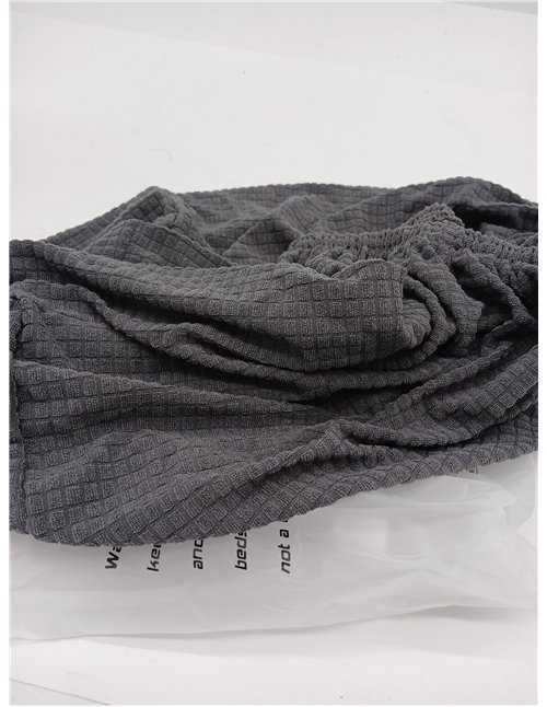 zalati Stool Cover Square Style Non-Slip Soft Elastic Stool Cover for Bar Chair Diameter 30-34 cm Grey