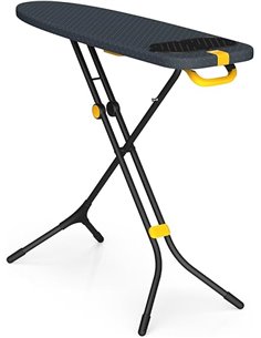 Joseph Joseph Glide Plus Ironing Board 110 x 33 cm Foldable and Adjustable, Easy to Store, for Steam Iron, Cotton Cover with 4 L