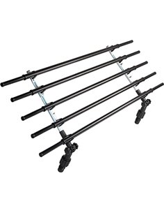 Dobar Walky Barrier 62200 Separador Plegable para Maletero, para Perros, para Todo Tipo de Coches, 28-36 x 82-141 cm, Color Negr