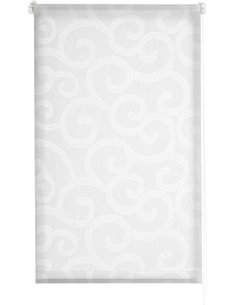 Estoralis Ornella | Estor Enrollable Diseño Moderno | Visillo Translúcido | Color Blanco | 110 x 180 cm (Ancho/Alto) Tamaño Tela