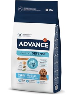 Advance Medium Puppy, Pienso para Perros Puppy (2 a 15 meses) de Razas Medianas con Pollo, 12kg